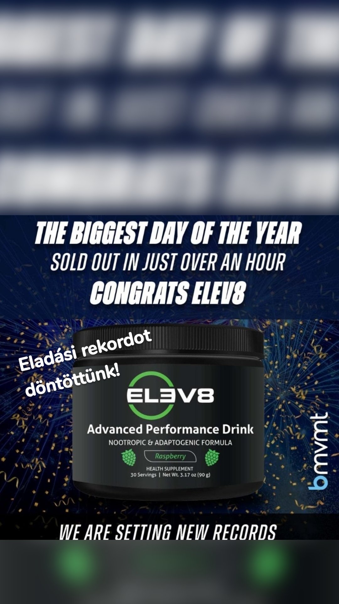 Eladási rekordot döntöttünk!